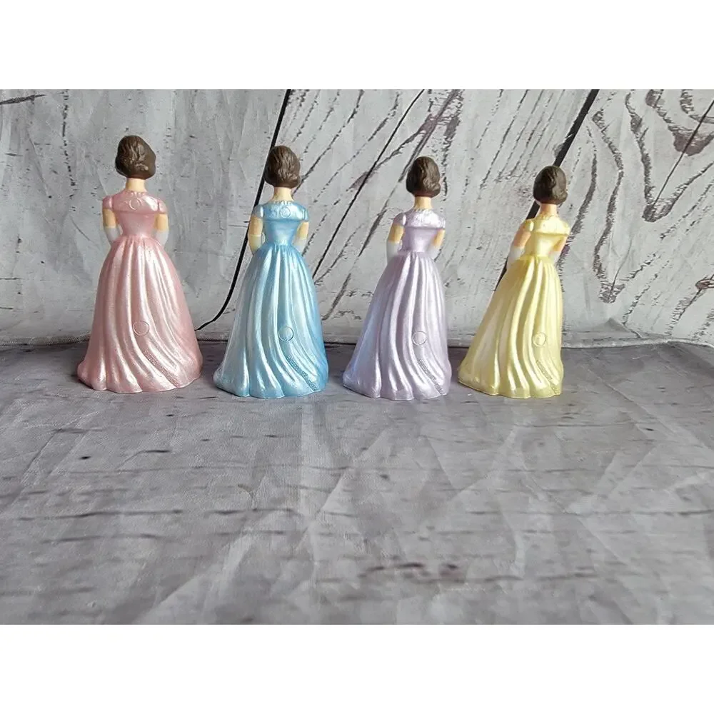 Vintage Debutante Formal Dress Gloves MCM Birthday 70s Cake Topper China 3in